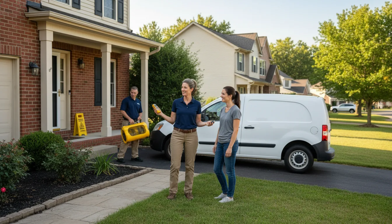 Water restoration image for Water Damage & Restoration Services in Azle, TX